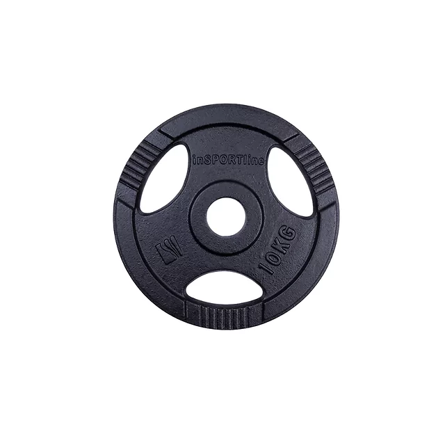 Litinové olympijské kotouče inSPORTline Hamerton Black 50 mm 1,25-25 kg