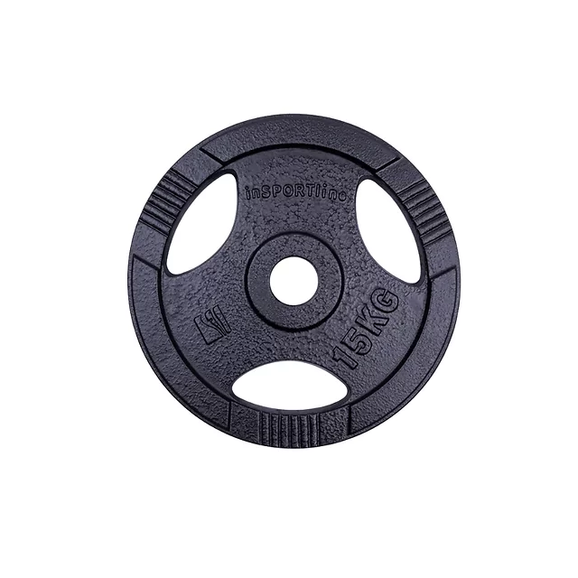 Litinové olympijské kotouče inSPORTline Hamerton Black 50 mm 1,25-25 kg
