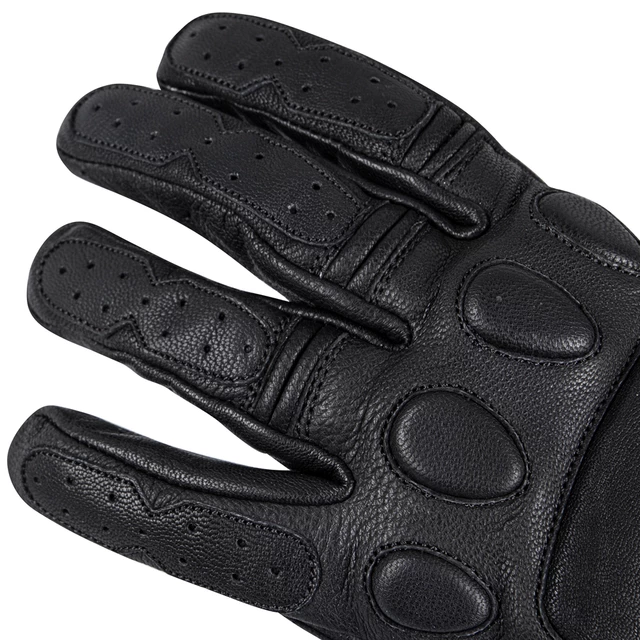 Kožené moto rukavice W-TEC Cherton - černá