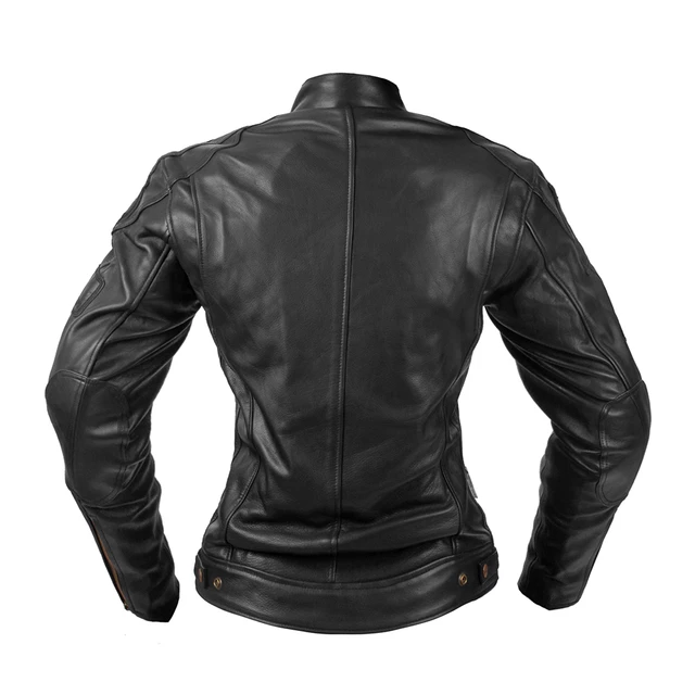 Dámská kožená moto bunda W-TEC Urban Noir Lady - 2.jakost - černá