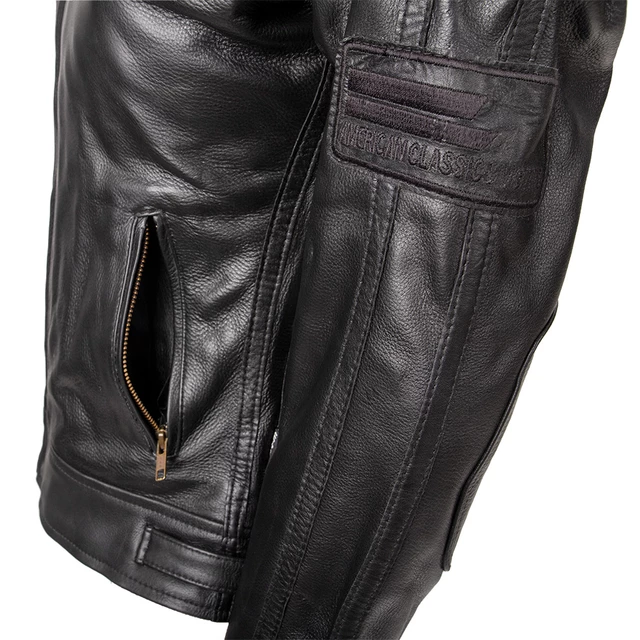 Dámská kožená moto bunda W-TEC Urban Noir Lady - 2.jakost - černá