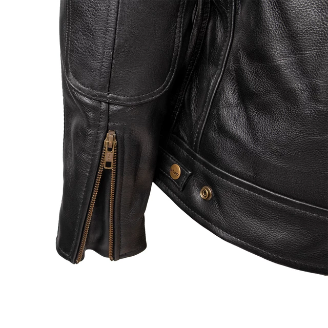 Dámská kožená moto bunda W-TEC Urban Noir Lady - 2.jakost - černá