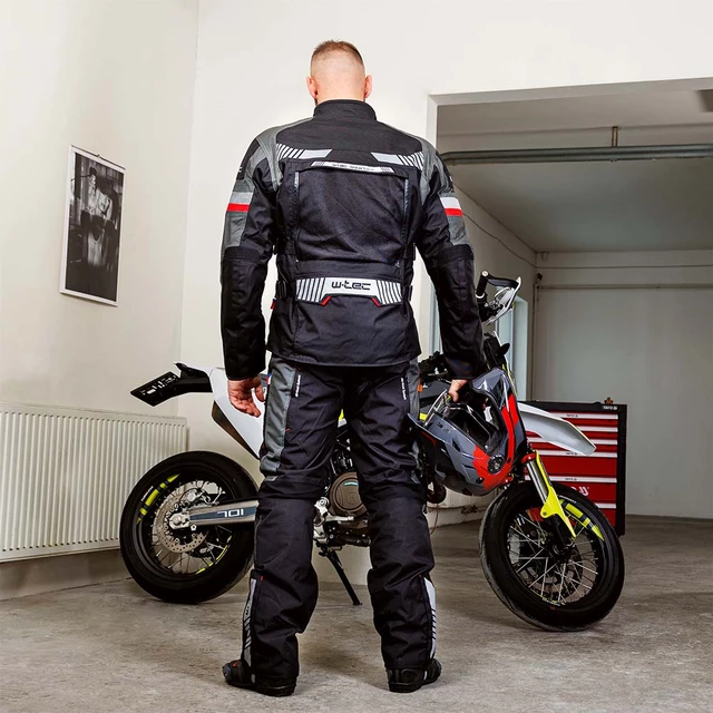 Touringová moto bunda W-TEC Excellenta Evo - Thunderstorm Gray