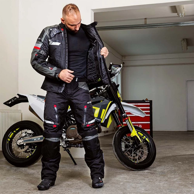 Touringová moto bunda W-TEC Excellenta Evo - Thunderstorm Gray
