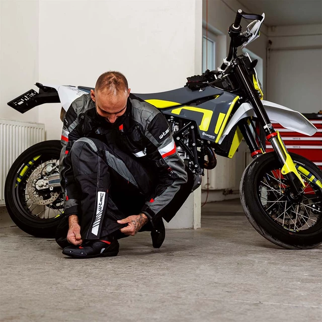Moto boty W-TEC Bosta - černo-červená