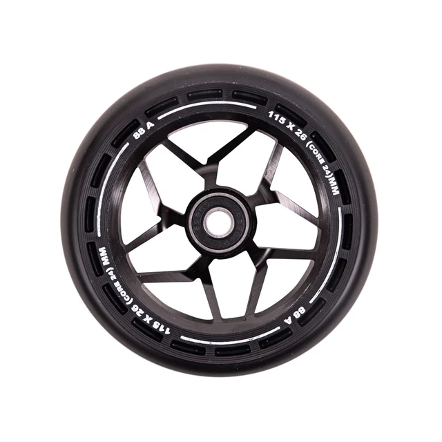 Kolečka LMT L Wheel 115 mm s ABEC 9 ložisky - černo-zelená - černo-černá