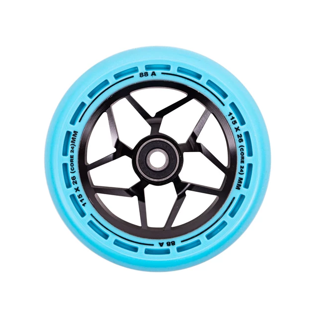Kolečka LMT L Wheel 115 mm s ABEC 9 ložisky - černo-zelená - černo-modrá