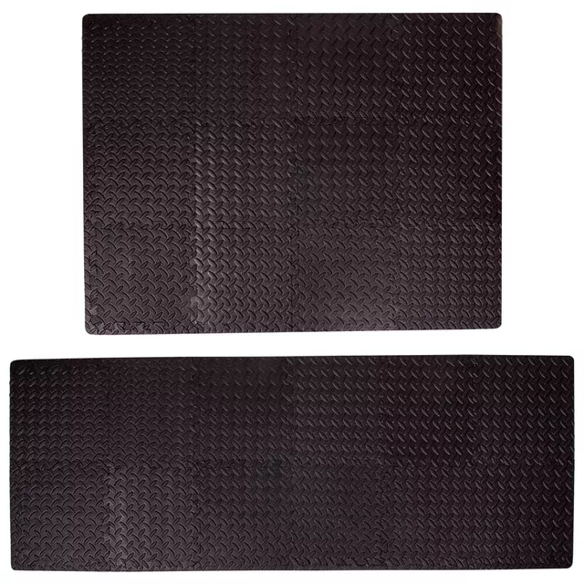 Puzzle podložka inSPORTline Famkin (12 dlaždic, 18 okrajů) - mocha mousse