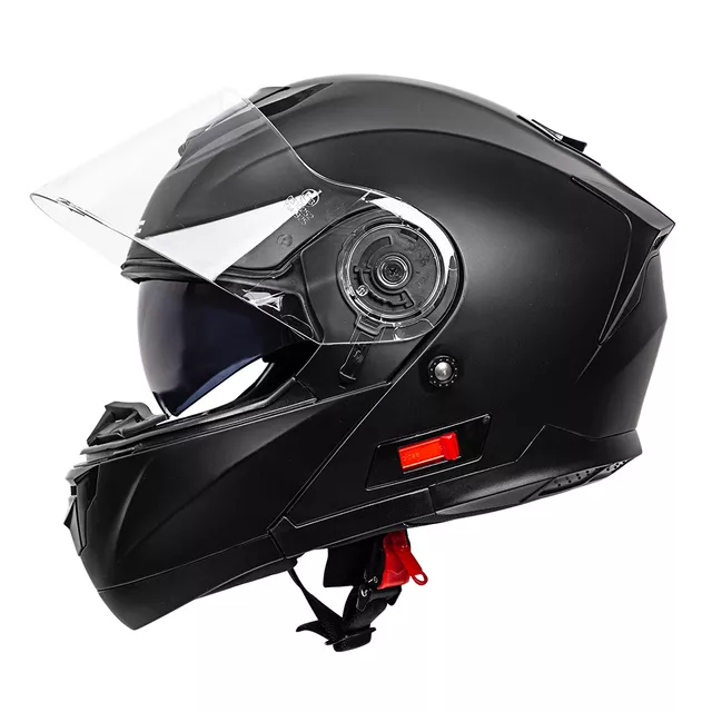 Výklopná moto přilba W-TEC Cullo - černá matná