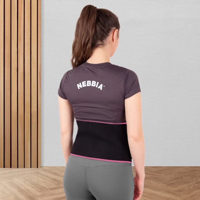 Neoprenový pás inSPORTline Waistpire s kapsičkou - růžová
