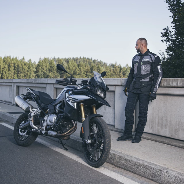 Moto jeansy W-TEC Pawted s nepromokavou membránou - tmavě modrá