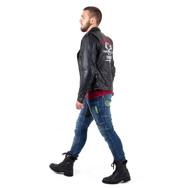 Kožená moto bunda W-TEC Black Heart Perfectis - 2.jakost - černá