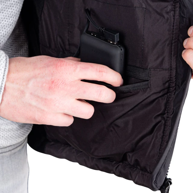 Pánská vyhřívaná vesta W-TEC HEATstem - černá