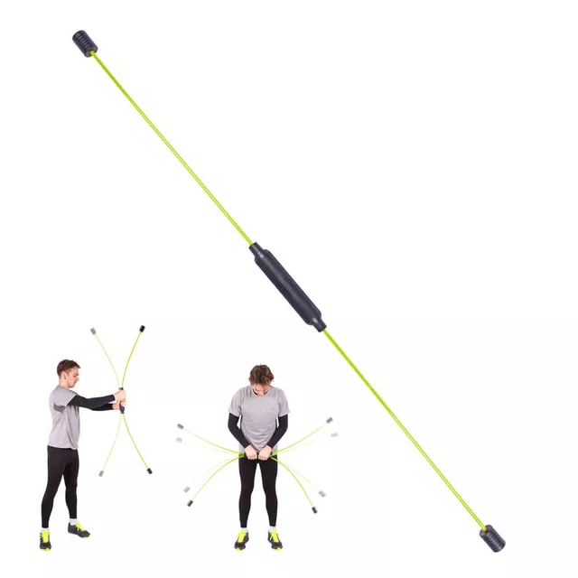 Kmitací tyč inSPORTline Flexi Bar Easy - zelená