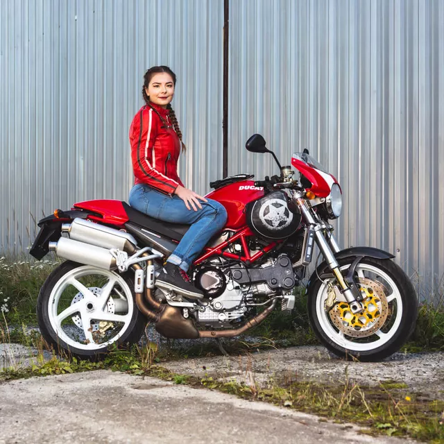 Dámské moto jeansy W-TEC Panimali - modrá