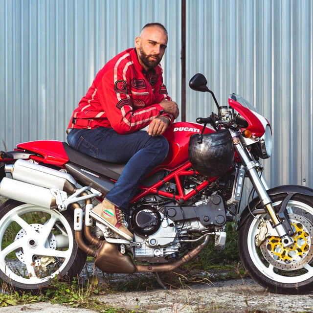 Pánské moto jeansy W-TEC Feeldy - modrá