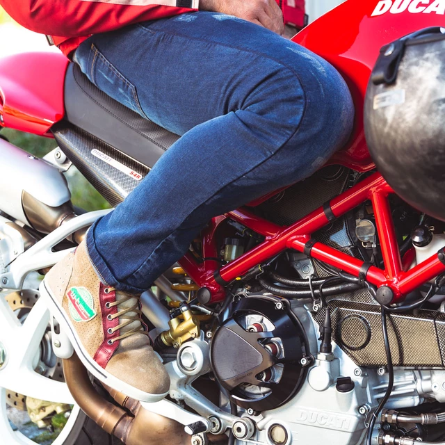 Pánské moto jeansy W-TEC Feeldy - modrá