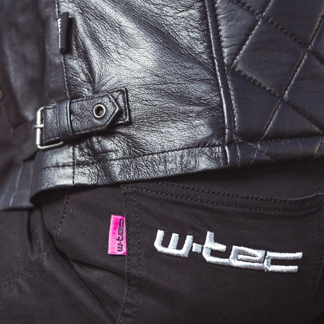Dámská kožená bunda W-TEC Strass - 2.jakost