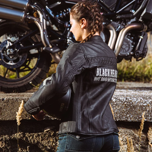 Dámská kožená moto bunda W-TEC Black Heart Raptura - 2.jakost