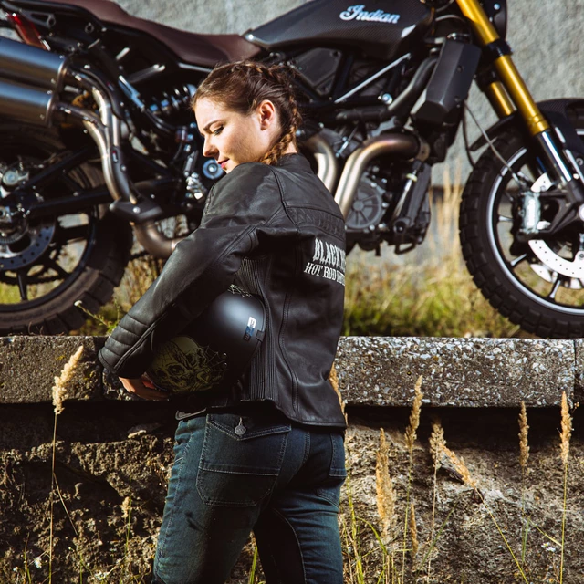 Dámská kožená moto bunda W-TEC Black Heart Raptura - 2.jakost