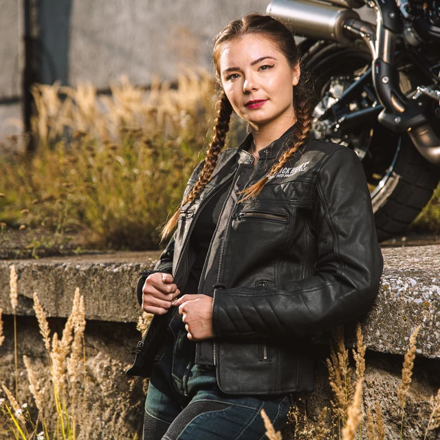 Dámská kožená moto bunda W-TEC Black Heart Raptura - 2.jakost