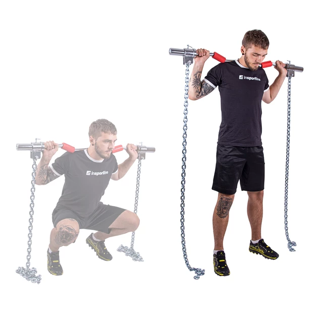 Vzpěračské řetězy inSPORTline Chainbos 2x15 kg