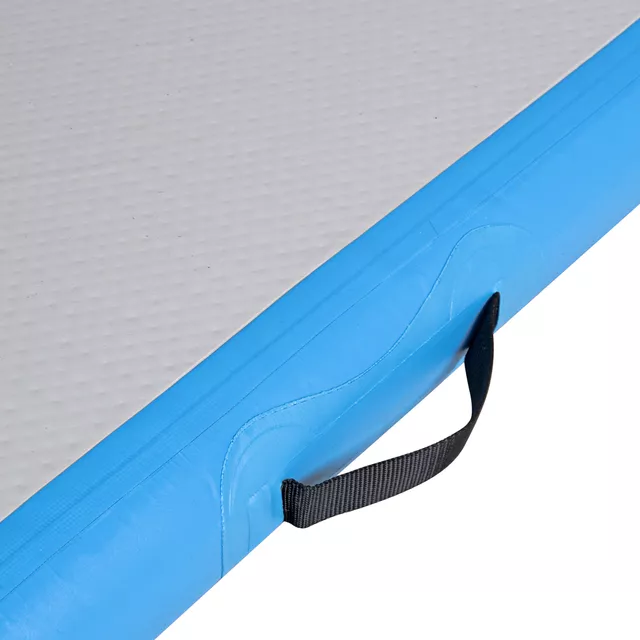 Airtrack inSPORTline Airstunt 400x100x10 cm bílo-modrá s elektrickou pumpou