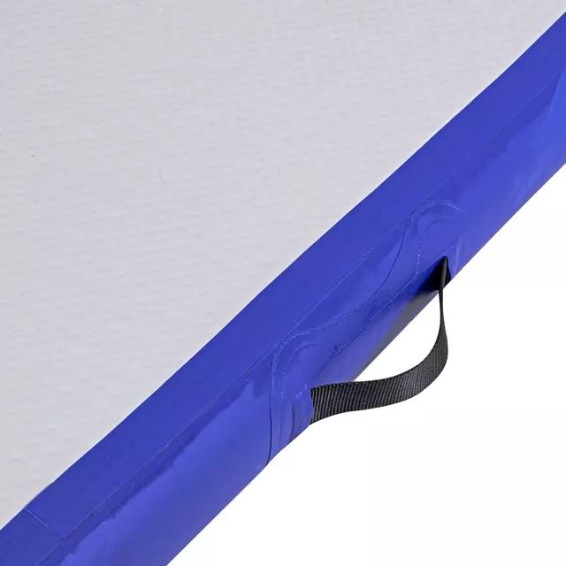 Airtrack inSPORTline Airstunt 500x100x10 cm bílo-modrá s elektrickou pumpou