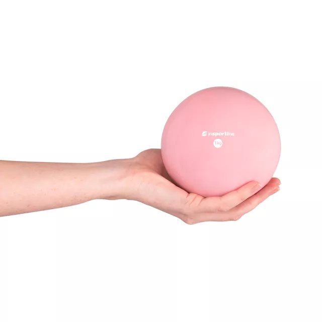 Jóga míč inSPORTline Yoga Ball 1 kg - růžová