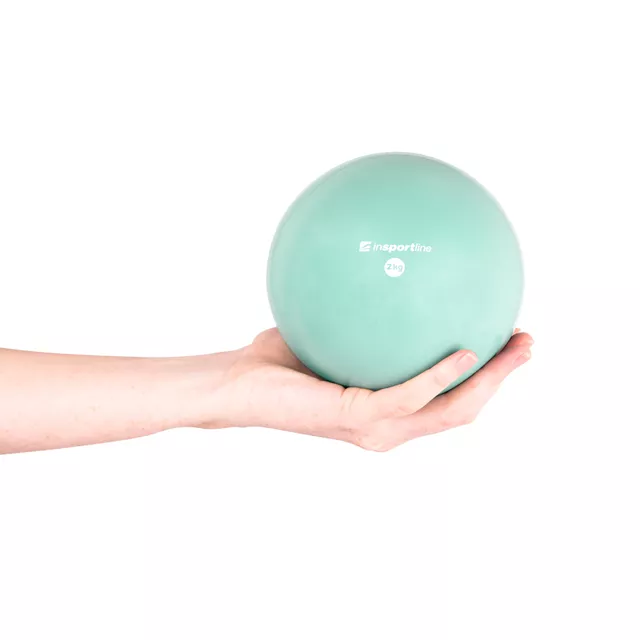 Jóga míč inSPORTline Yoga Ball 2 kg - mentolová