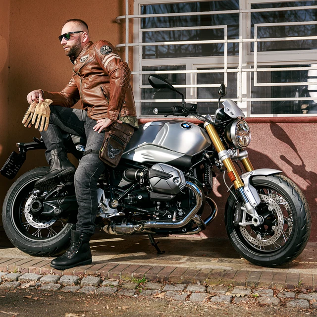 Pánské moto džíny W-TEC Oliver - modrá