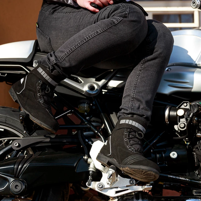 Moto boty W-TEC Sixtreet - černo-zelená