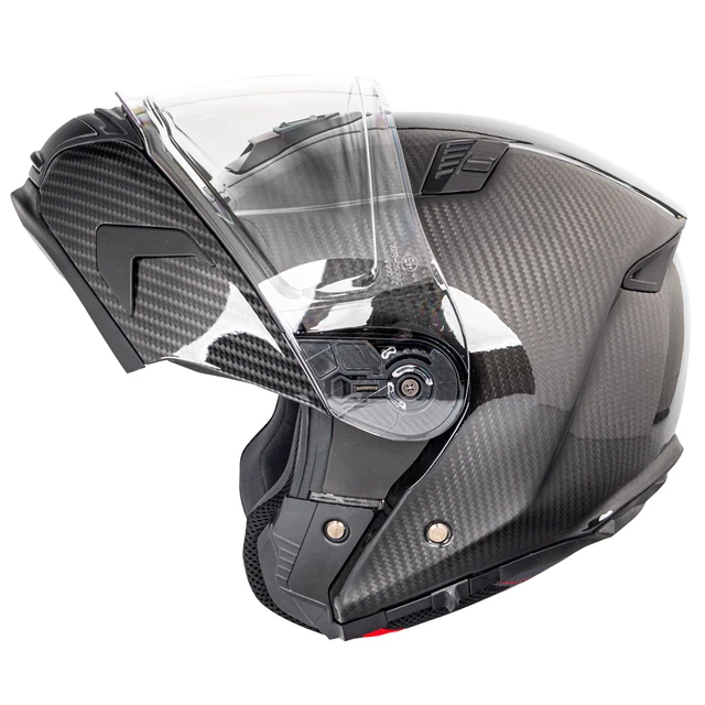 Výklopná moto přilba W-TEC Tensiler - karbon lesk