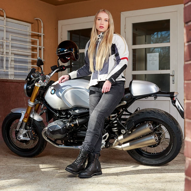 Dámské moto džíny W-TEC Leonarda - černá