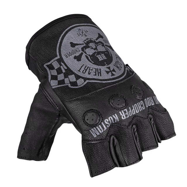 Moto rukavice na chopper W-TEC Black Heart Wipplar - černá - černá