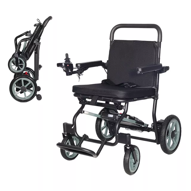 Elektrický odlehčený invalidní vozík inSPORTline Zauney • 16,6kg • do 100kg • až 20km dojezd