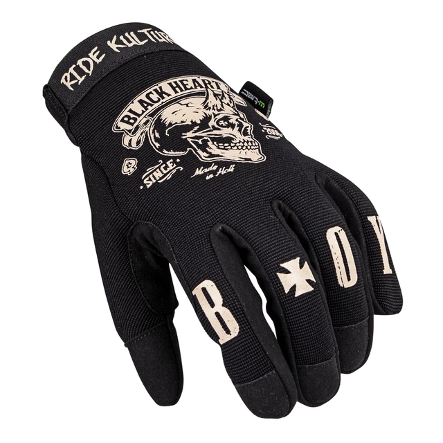 Moto rukavice W-TEC Black Heart Rioter - černá