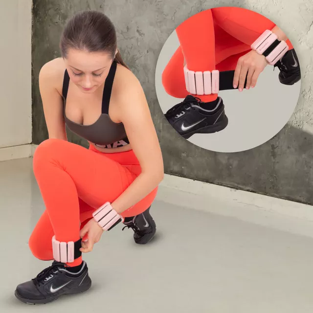 Fitness závaží na kotník a zápěstí inSPORTline Brace 2x1 kg