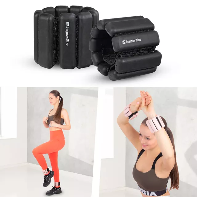 Fitness závaží na kotník a zápěstí inSPORTline Brace 2x1 kg