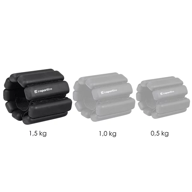 Fitness závaží na kotník a zápěstí inSPORTline Brace 2x1,5 kg