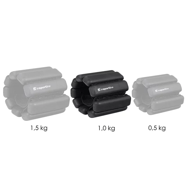 Fitness závaží na kotník a zápěstí inSPORTline Brace 2x1 kg
