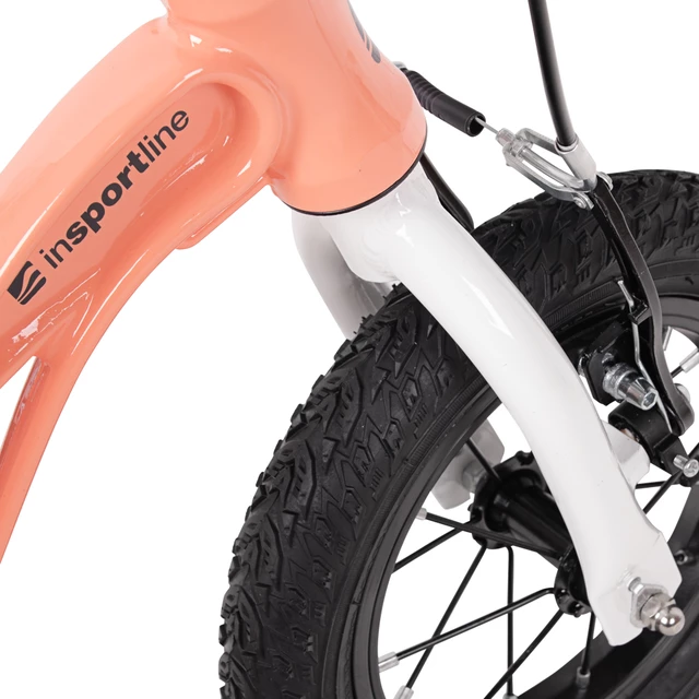 Ultralehké odrážedlo inSPORTline Pufino 12" • 3,5 kg - broskvová