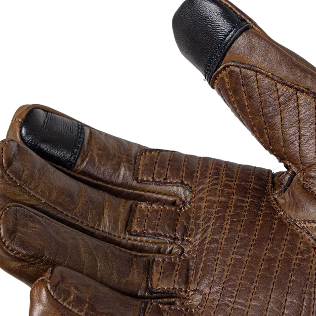 Moto rukavice W-TEC Inverner - tmavě hnědá