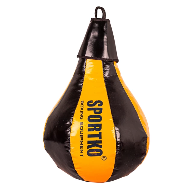 Boxovací pytel SportKO GP1 24x40cm / 5kg - 2.jakost - červeno-žlutá