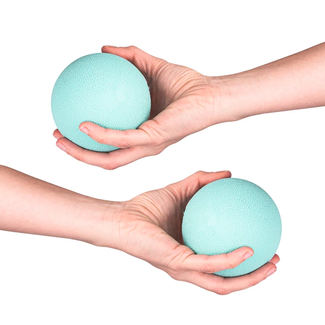 Masážní míčky inSPORTline Thera 9 cm - tyrkysová