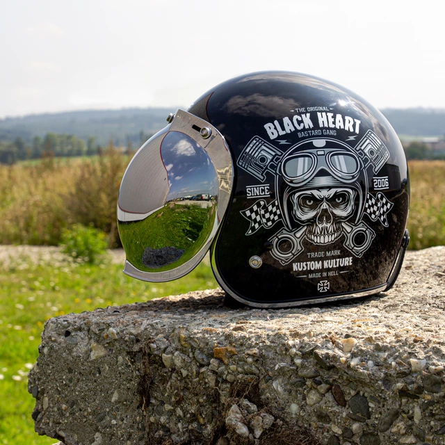 Přídavné hledí k helmě W-TEC Kustom a V541 - kouřové