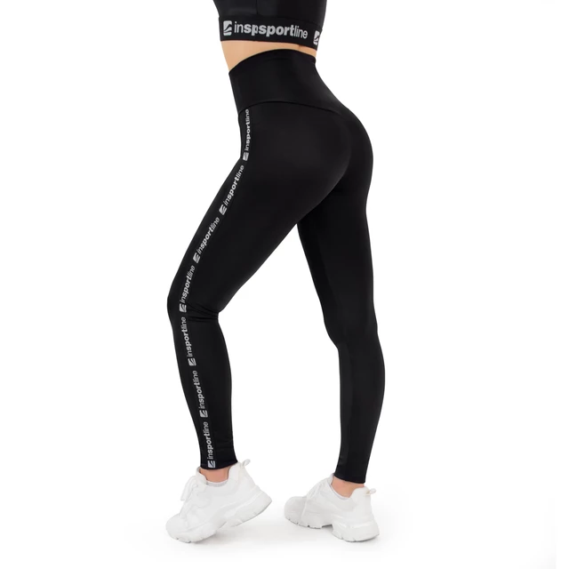 Dámské legíny inSPORTline Highwaist - černá