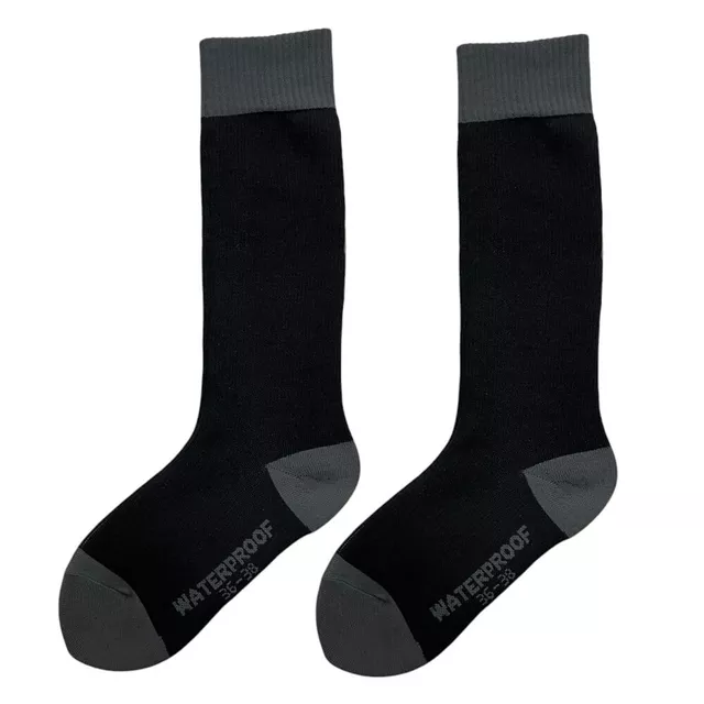 Merino nepromokavé ponožky inSPORTline Pantesa AG+ antibakteriální - černá