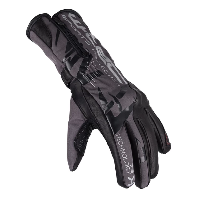 Moto rukavice W-TEC Kaltman - 2.jakost - černo-šedá