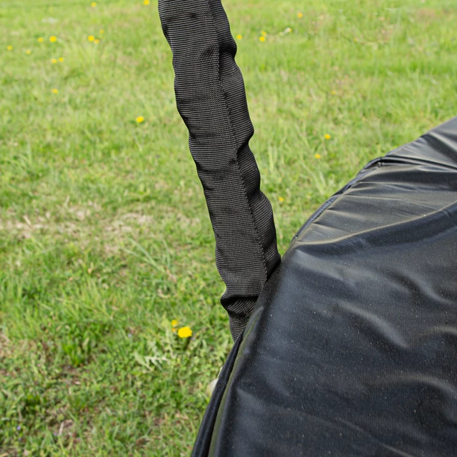 Ochranná síť bez tyčí pro trampolínu inSPORTline Flea PRO 430 cm - rozbaleno